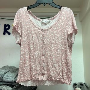 Pink crop top
